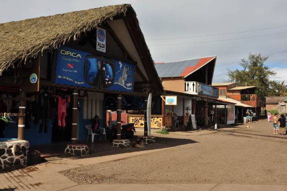 Deliciosa sorveteria em Hanga Roa, capital da Ilha de Páscoa, ilha chilena no meio do Oceano Pacífico